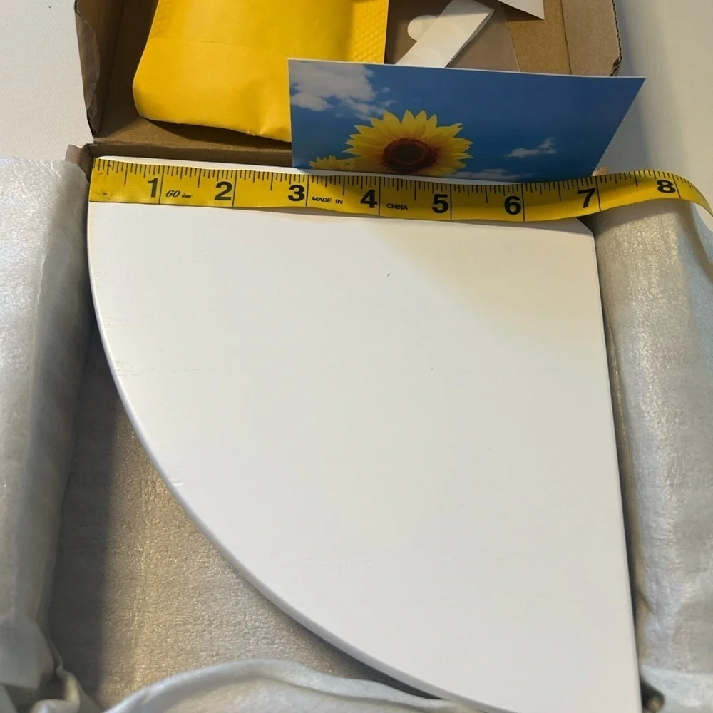 🍀 3 for $25 New White Corner Shelf Home Organization and Decor